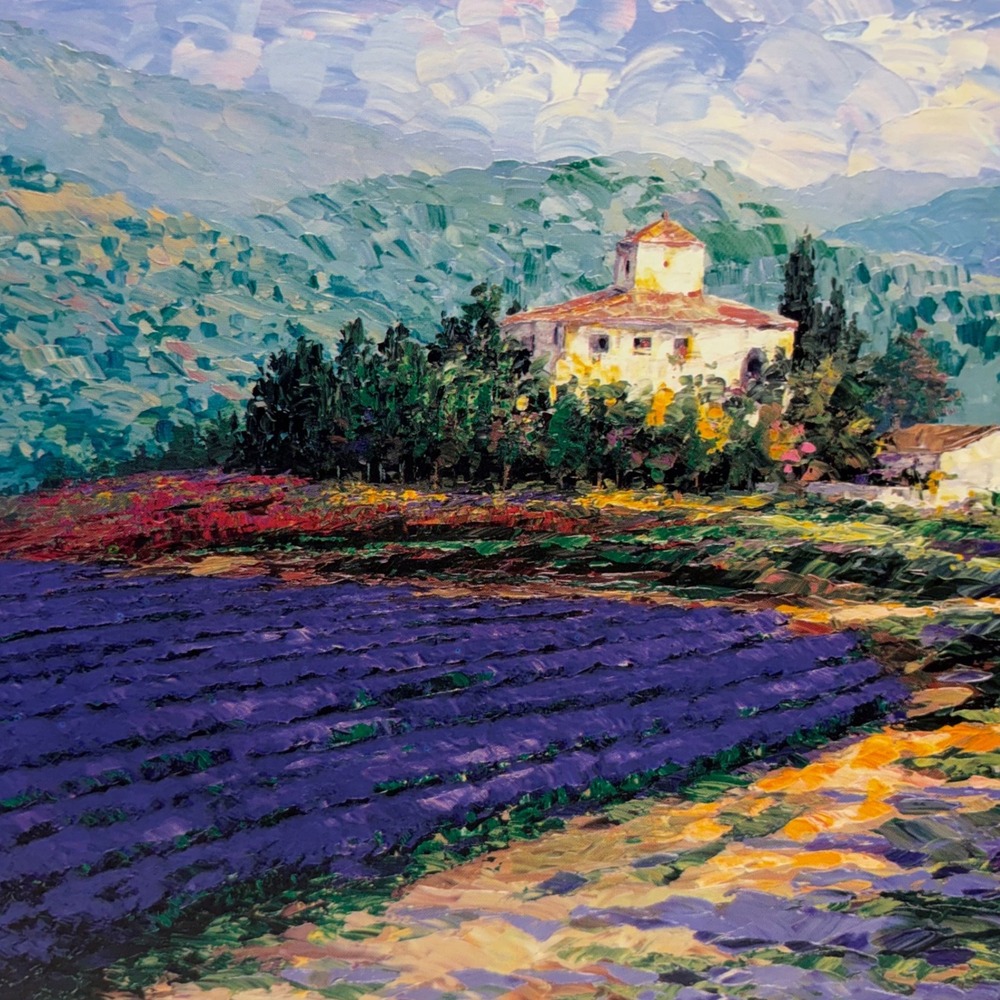 Alex Perez Lavender in Provence Seriolithograph Park West Gallery 2002 with COA